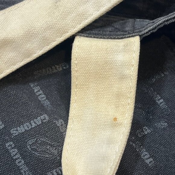 University of Florida Gators Black Canvas Gator Print Collegiate Tote - Picture 11 of 15